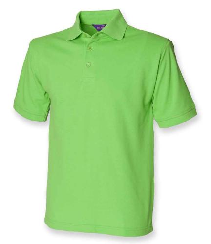 Henbury Heavy Poly/Cotton Polo - bright lime - 3XL